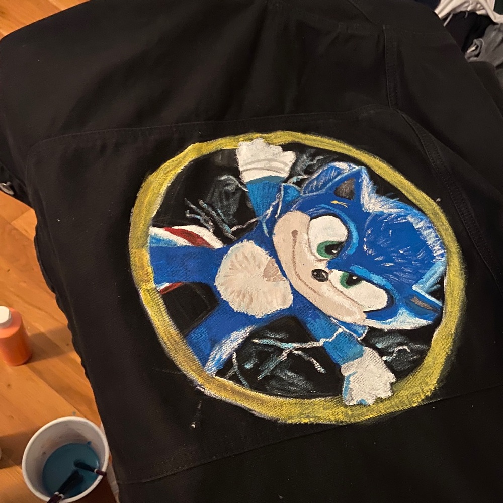 Custom Sonic Jean Jacket - Picture 6 of 7